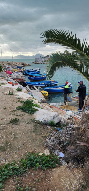 Fishing boats at the Punic Ports of Carthage